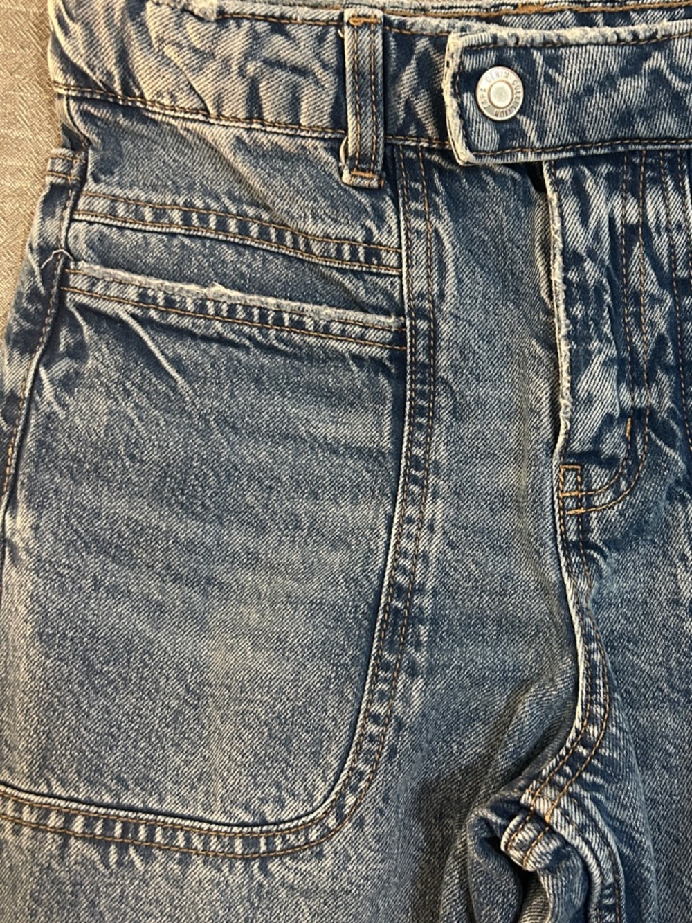 Zara Girls Kids Wide-Leg Denim Jeans in Blue - back to school - size 11/12 - Picture 2 of 8